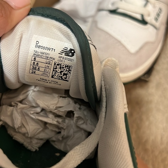 New balance 550 White/Green/Gray - Picture 5 of 6